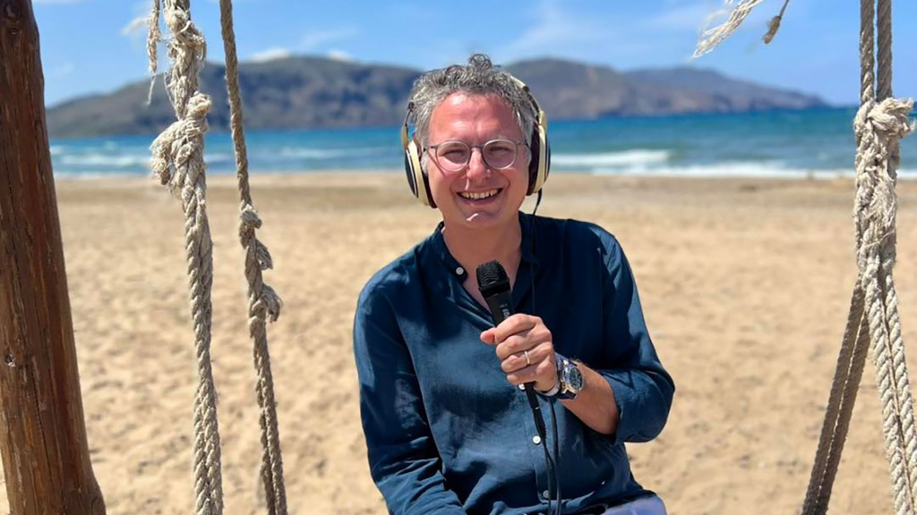 Michael Friemel berichtet vom Strand in Kreta