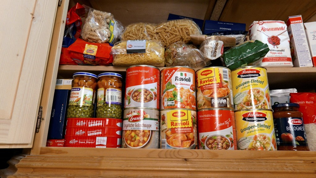 Vorrats-Schrank in einem Haushalt