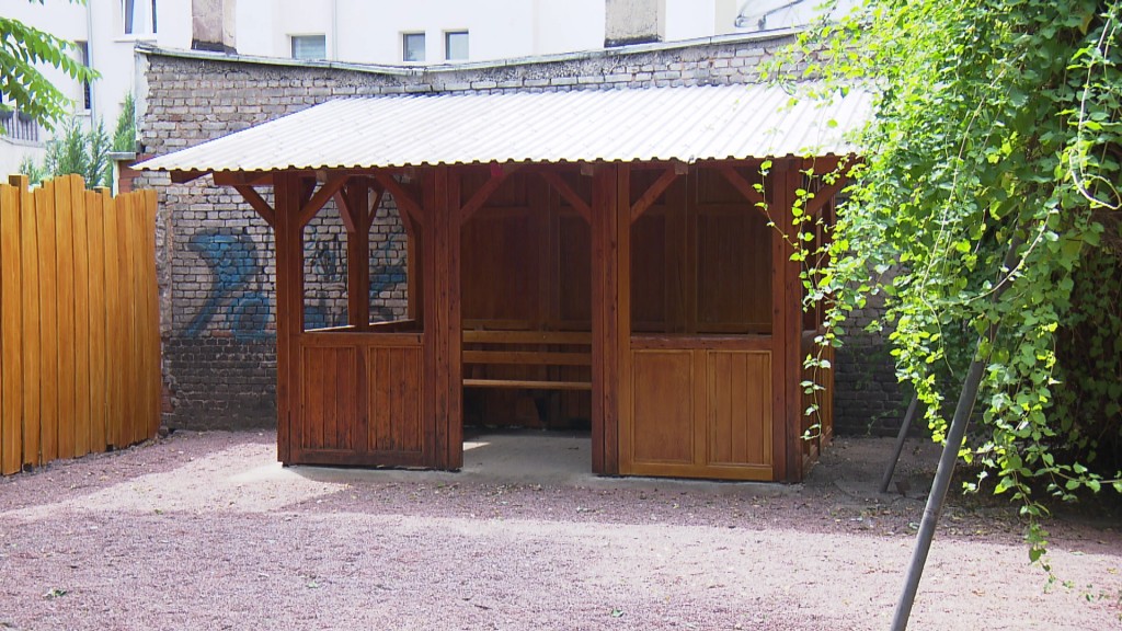 Pavillon in der Saarbrücker Innenstadt