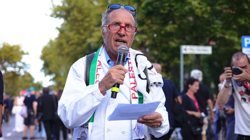 Pro-palästinensische Demonstration während der Filmfestspiele von Venedig