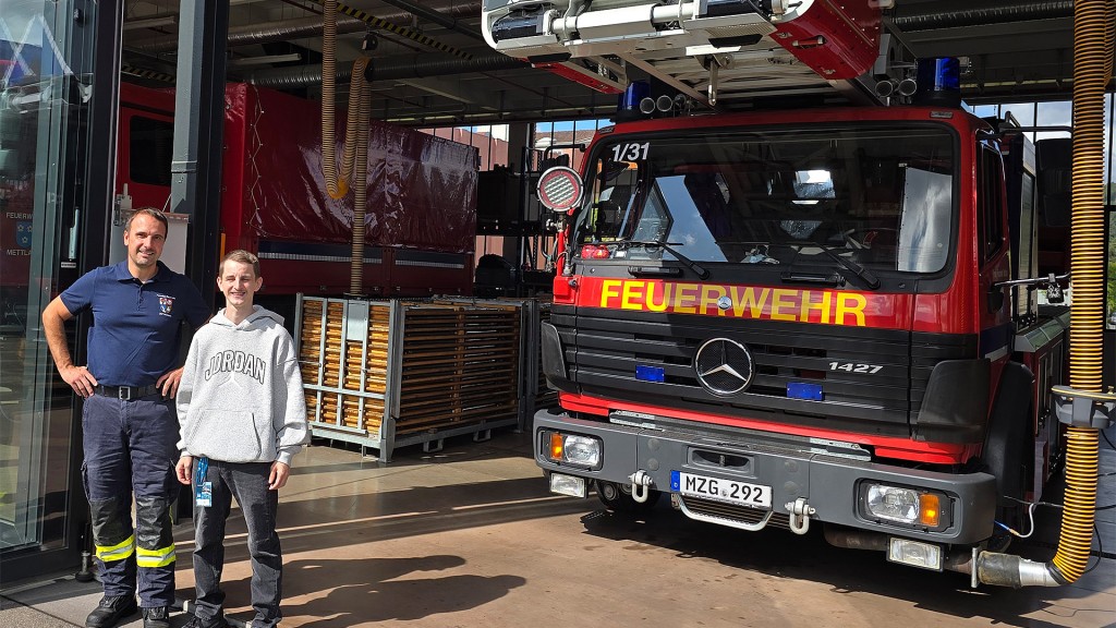 Christian Thul von der Feuerwehr in Mettlach und SR 3 Programmmacher Hagen