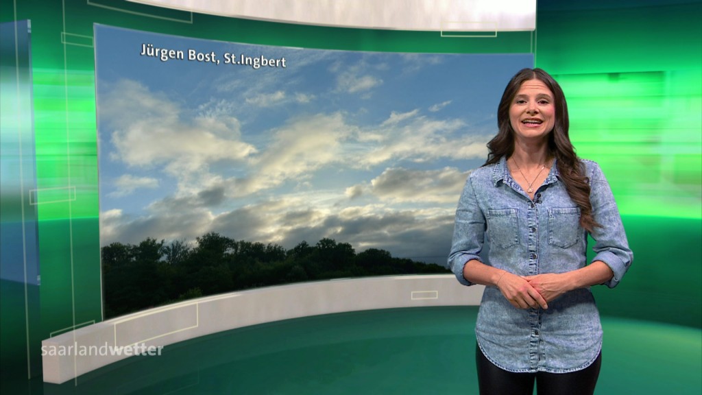 Foto: Jessi Ziegler im SR-Wetterstudio