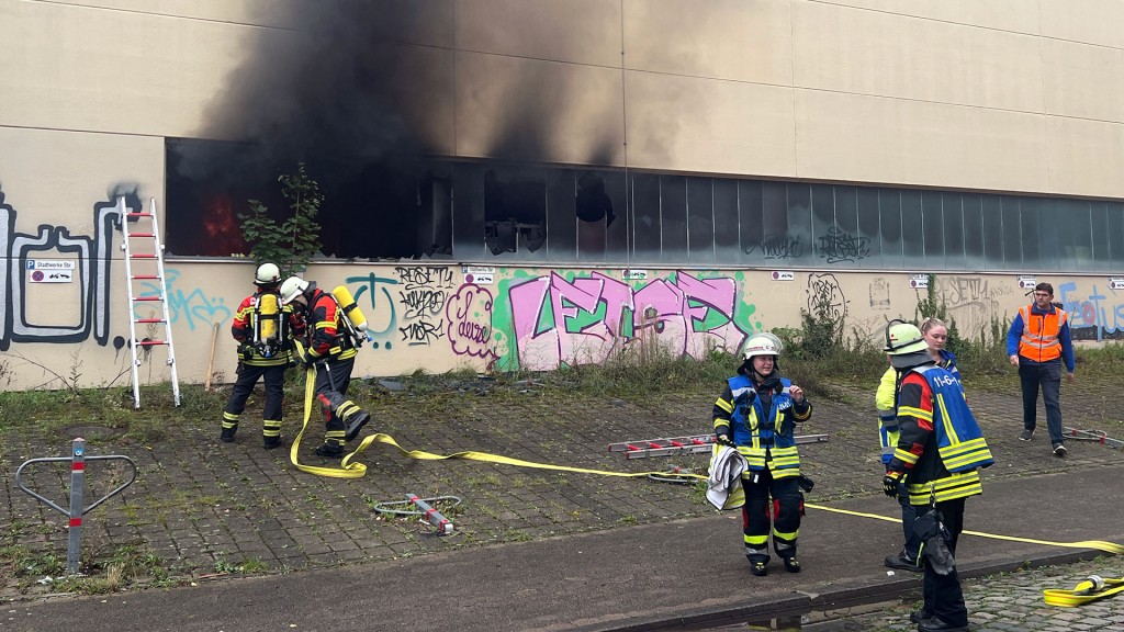 Brand im Umspannwerk der Stadtwerke Saarbrücken. 