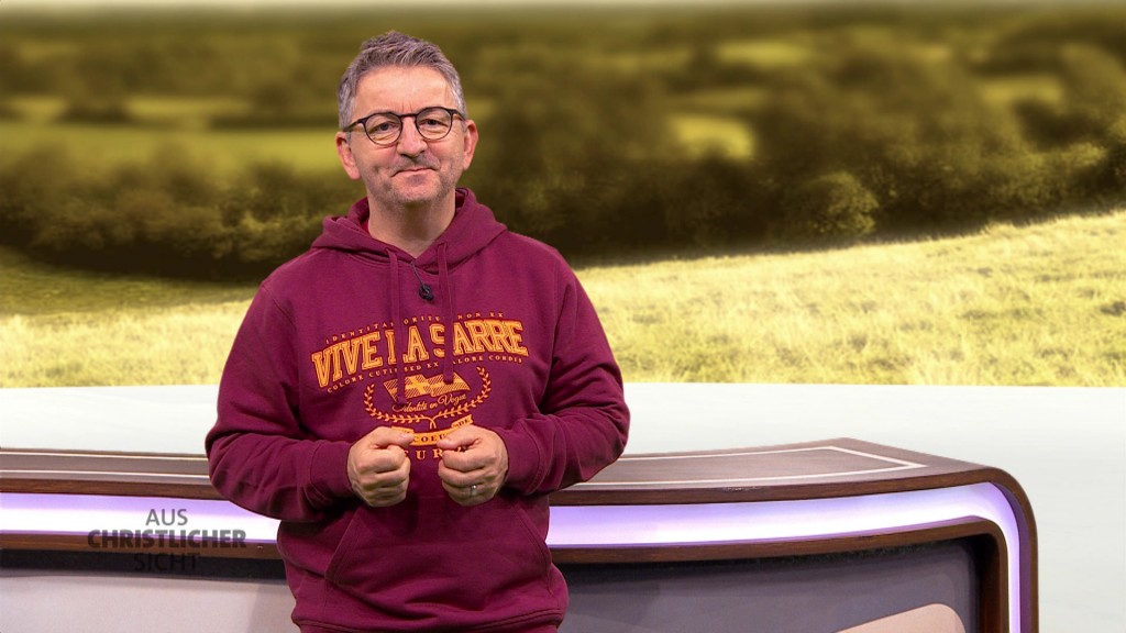 Foto: Pfarrer Heiko Poersch im Studio