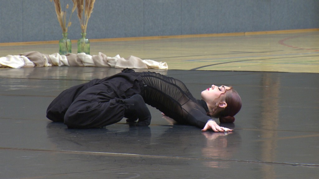 Foto: Eine Tänzerin bei ihrere Performance