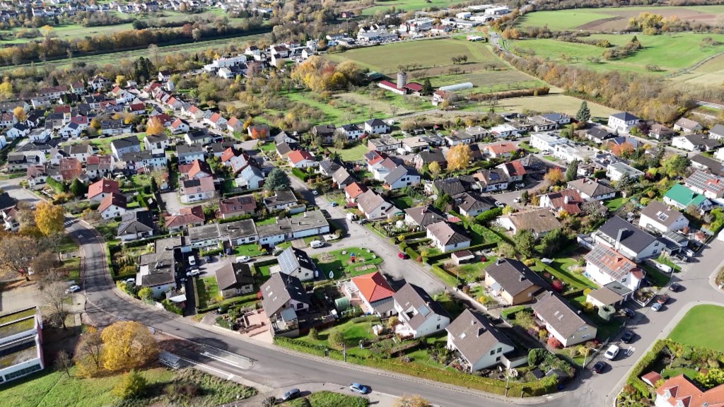 Foto: Luftaufnahme über dem Saarland