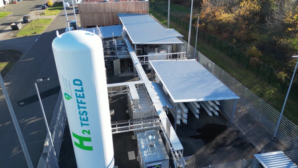 Foto: Ein Testfeld für Wasserstoff der Firma Bosch