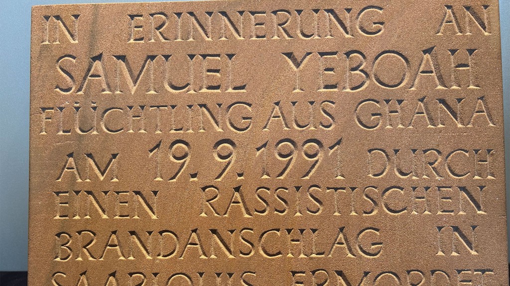 Gedenktafel für Samuel Yeboah