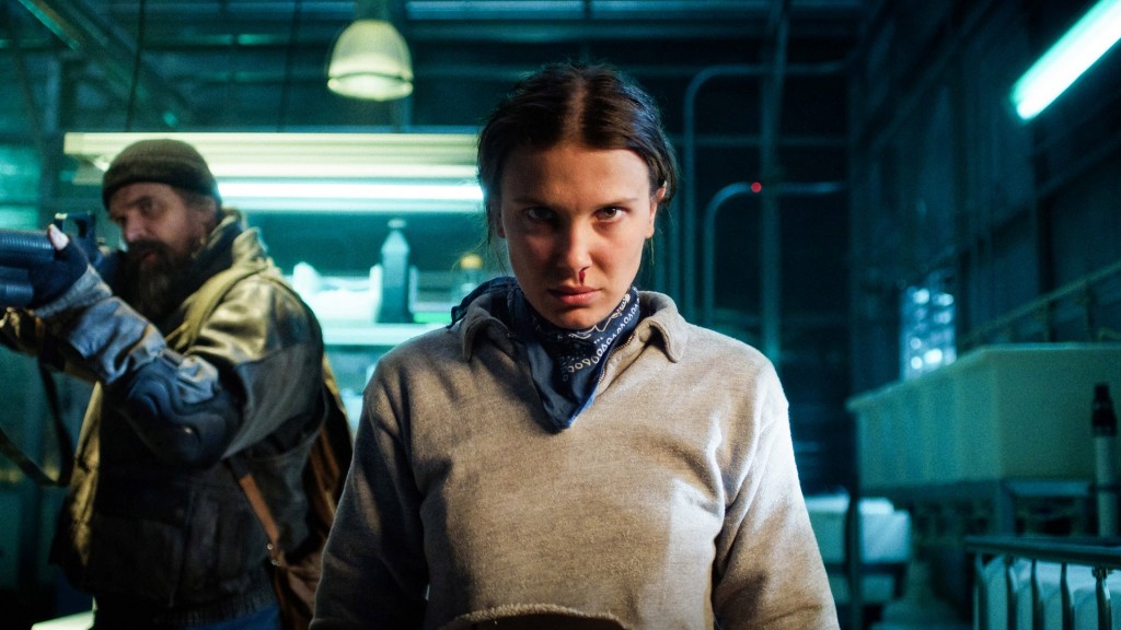 David Harbour und Millie Bobby Brown in 