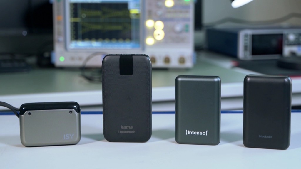 Foto: Vier Powerbanks im Test