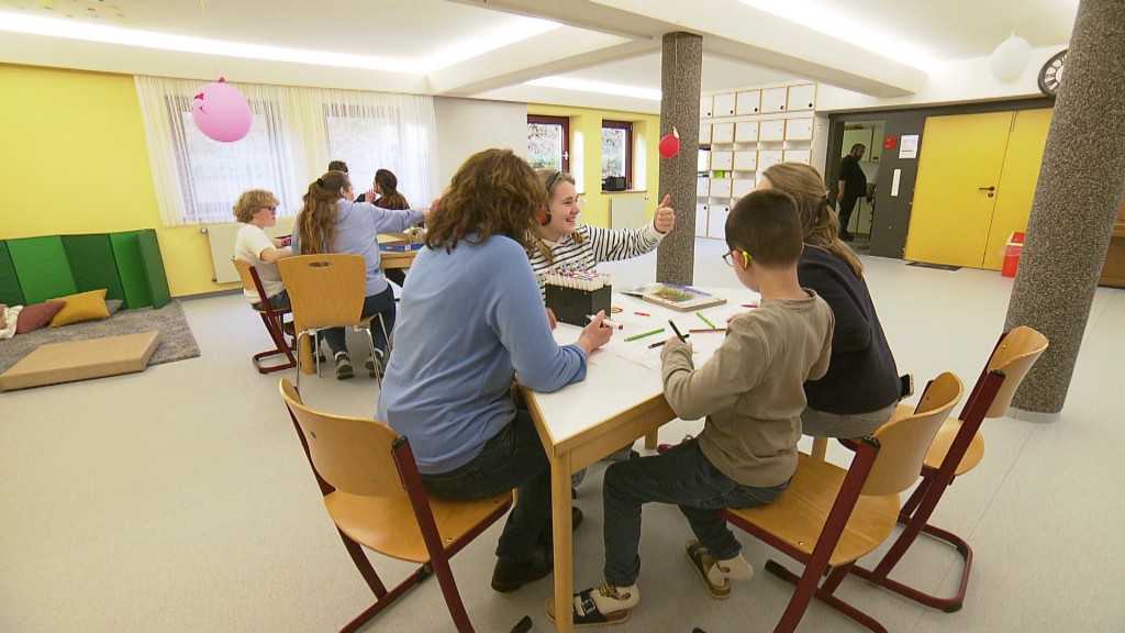 Foto: Teilnehmende der Nachmittagsbetreuung in Homburg