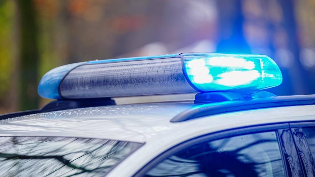 Blaulicht auf einem Polizeiauto