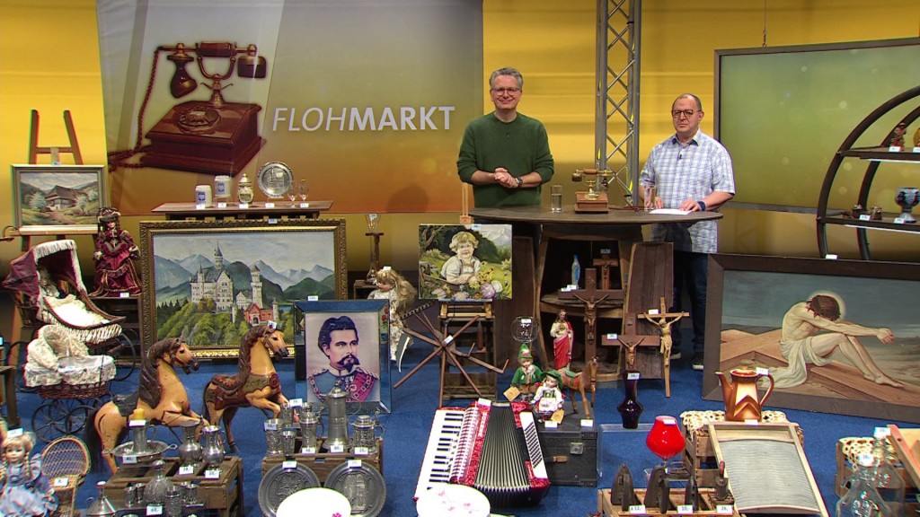 Foto: Michael Friemel im Flohmarkt-Studio 