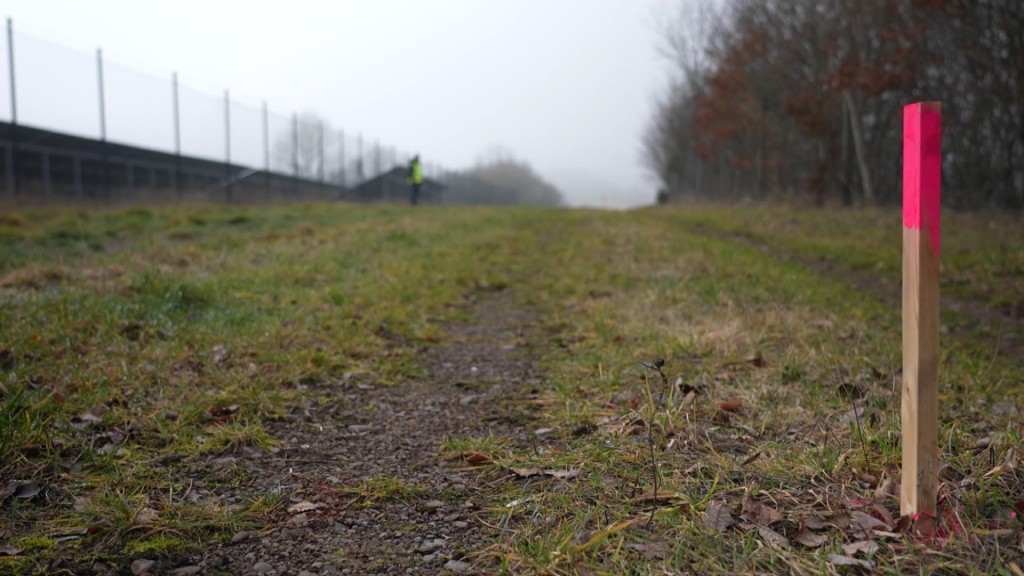 Foto: Weg am Windpark in Nohfelden