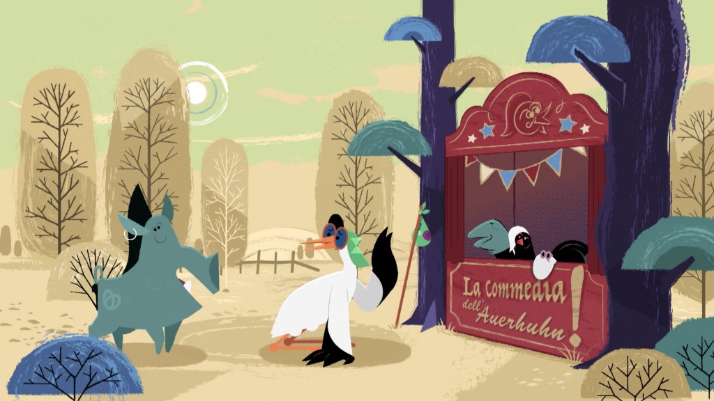 Foto: Wildschwein, Störchin und Auerhuhn