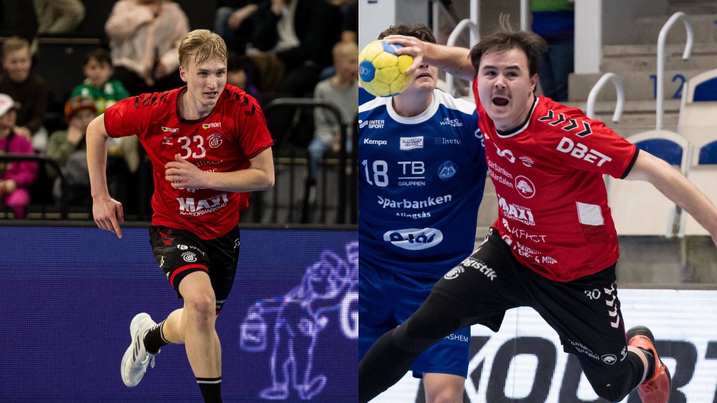Foto: Neu bei der HG Saarlouis: Zeb Bjerneld (links) und Olle Österhall (Bilder vom 08.03.2025 und 01.12.2025)