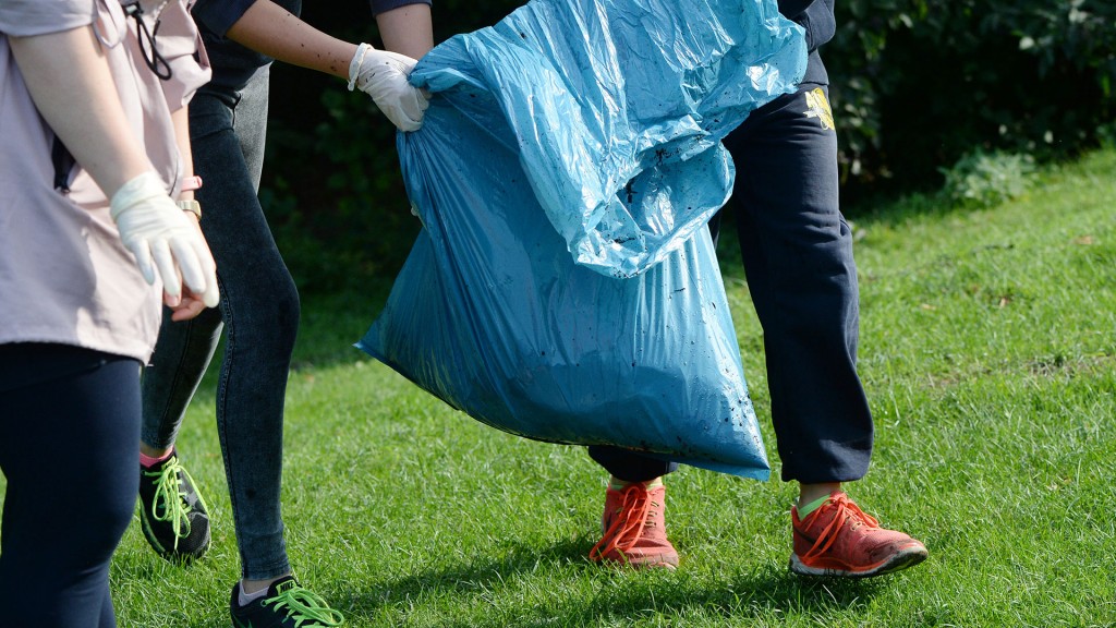 Müllsammelaktion von Schülern und Schülerinnen