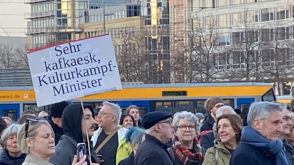 Proteste bei der Leipziger Buchmesse