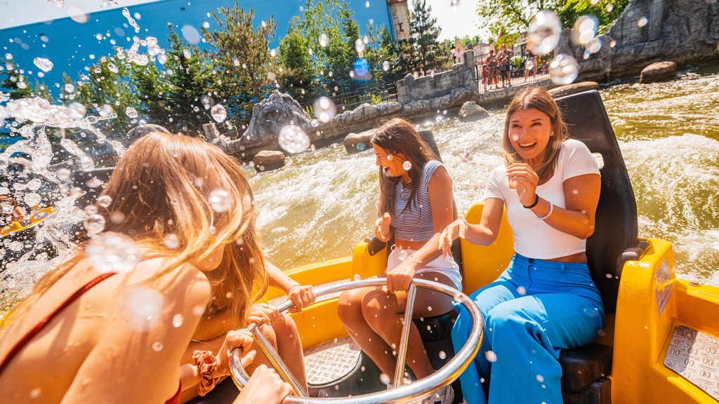 Frauen im Freizeitpark