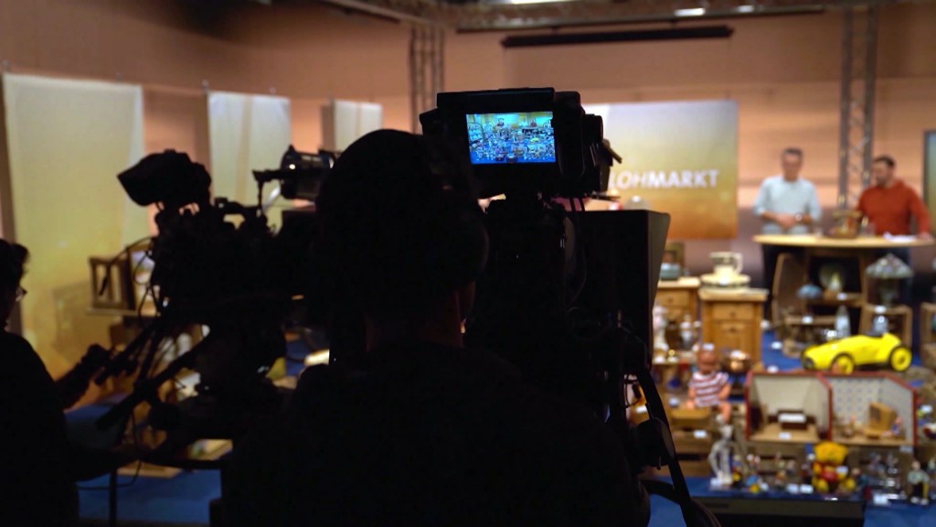 Foto: Kameramann im Flohmarkt-Studio