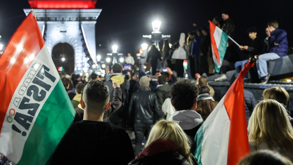 Feier nach der Wahl in Ungarn