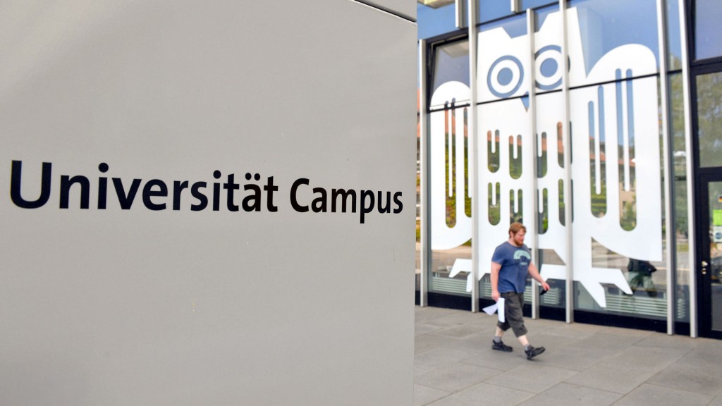 Der Campus der Universität des Saarlandes in Saarbrücken