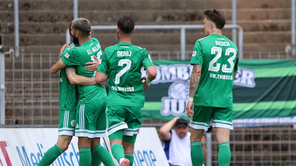 Foto: Torjubel beim FC Homburg zur 3:1-Führung