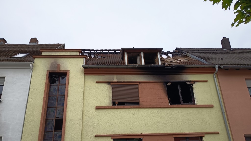 Wohnhaus nach Brand in Scheidter Straße in Dudweiler
