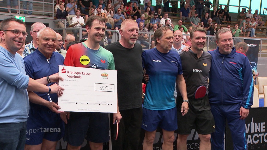 Foto: Tischtennislegenden in Saarlouis 