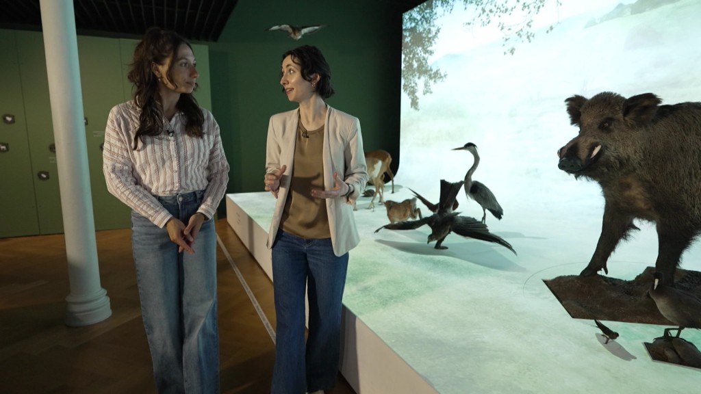 Foto: Zwei Frauen im Zoologischen Museum