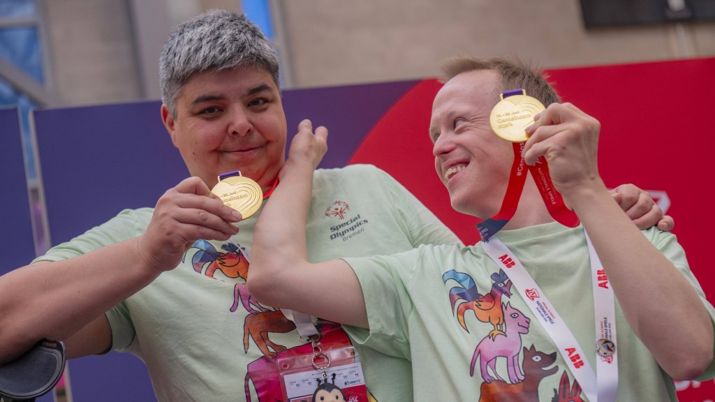Foto: Medaillengewinner bei den Special Olympics