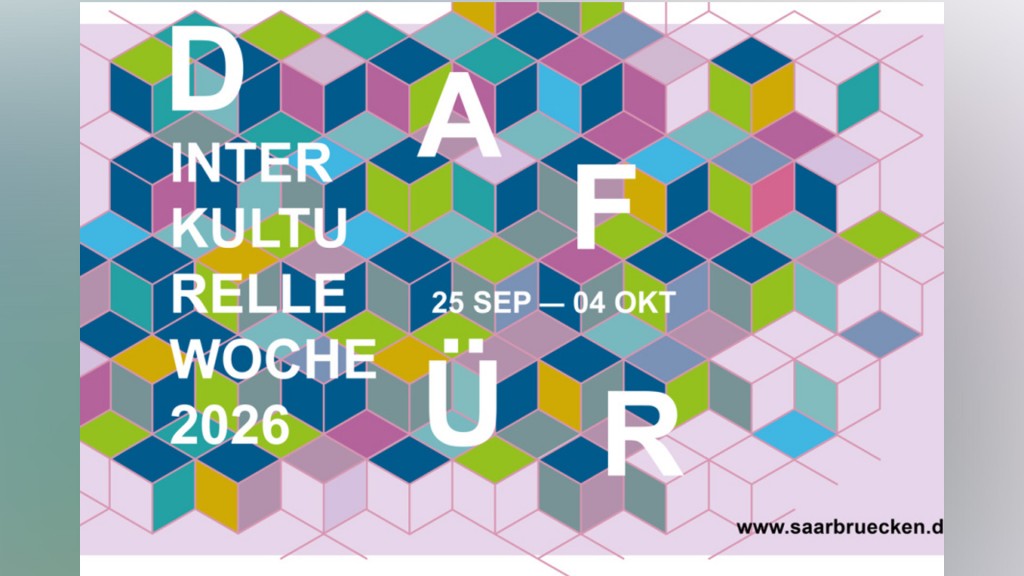 Plakat der Interkulturellen Woche 2026 in Saarbrücken 