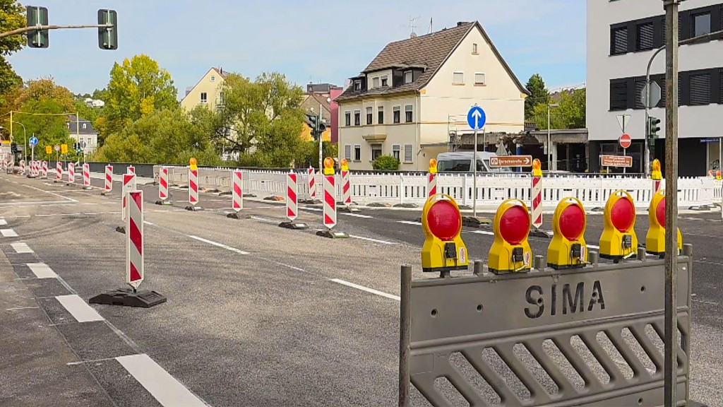 Foto: Die Baustelle auf Vrilissia-Brücke in Ottweiler