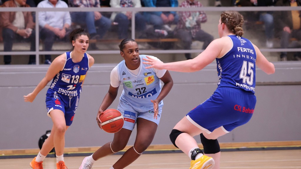 Foto: Jordyn Jenkins (Saarlouis Royals, Mitte) am 02.04.2026 bei einem Spiel