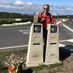 Michael Engel auf dem Jakobsweg