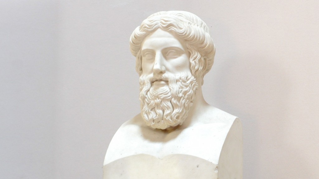Eine Büste mit dem Konterfei Platons (Foto: Tobias Hase)