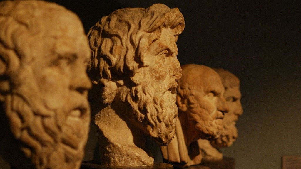 Aristoteles (Mitte) und andere griechische Philosophen (Foto: Pixabay)