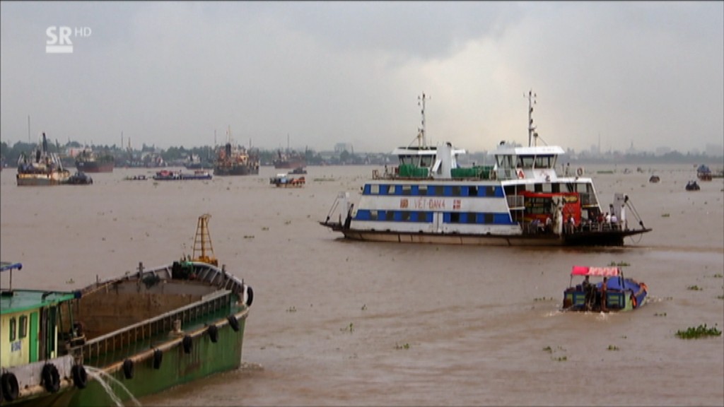 Foto: Eine Fährpassage in Vietnam