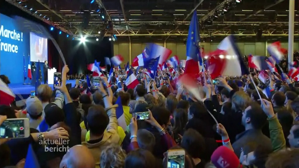 Feiern bei der Präsidentschaftswahl in Frankreich (Foto: SR)