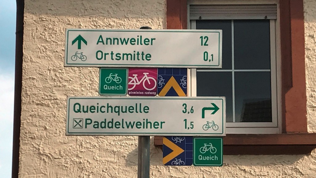 Beschilderung Queichtalradweg (Foto: Christian Ignatzi)