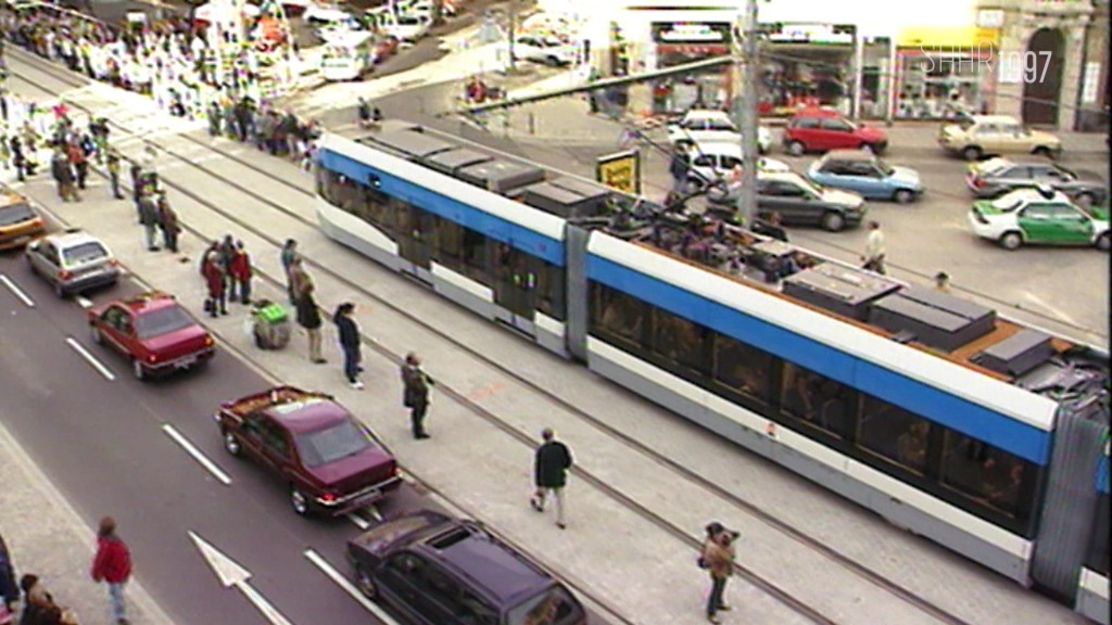 Foto: Die Saarbahn im Jahr 1997 