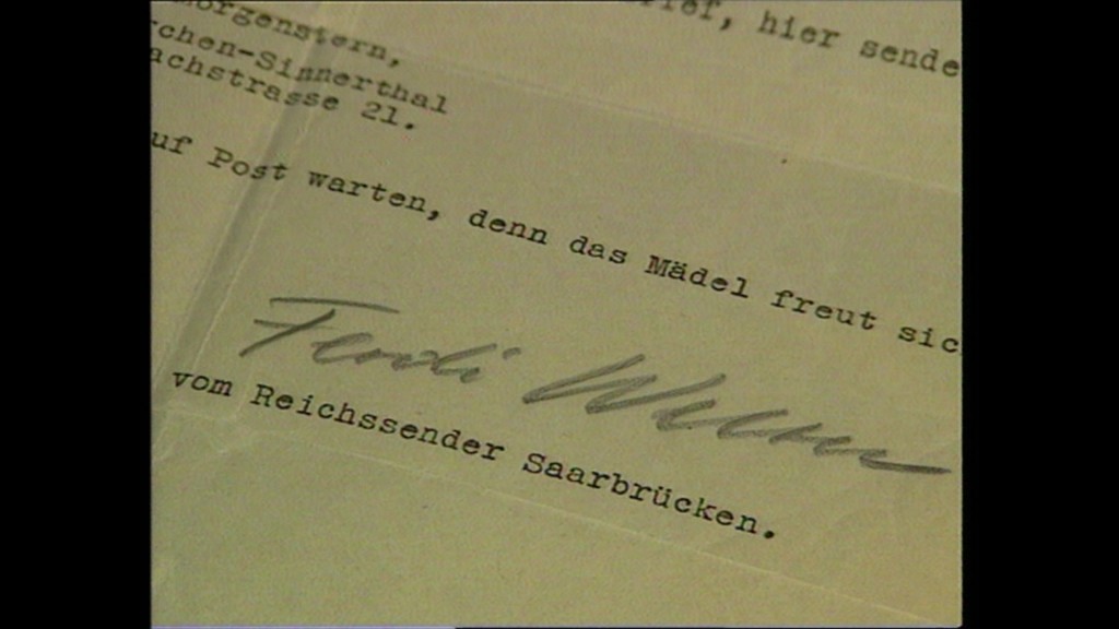 Ein Brief ist mit dem Namen Ferdi Welter unterzeichnet.