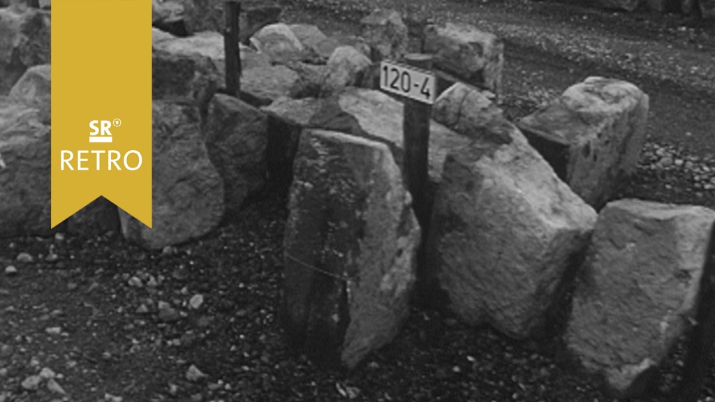 Foto: Aufbewahrungsort für Steine der Saarbrücker Schlossmauer