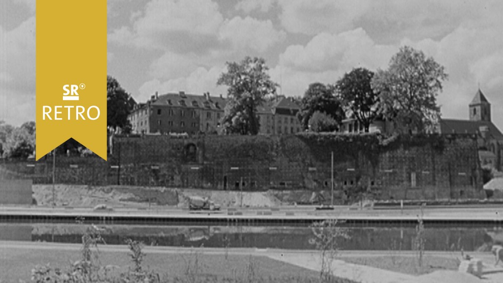 Foto: Schlossmauer in Saarbrücken