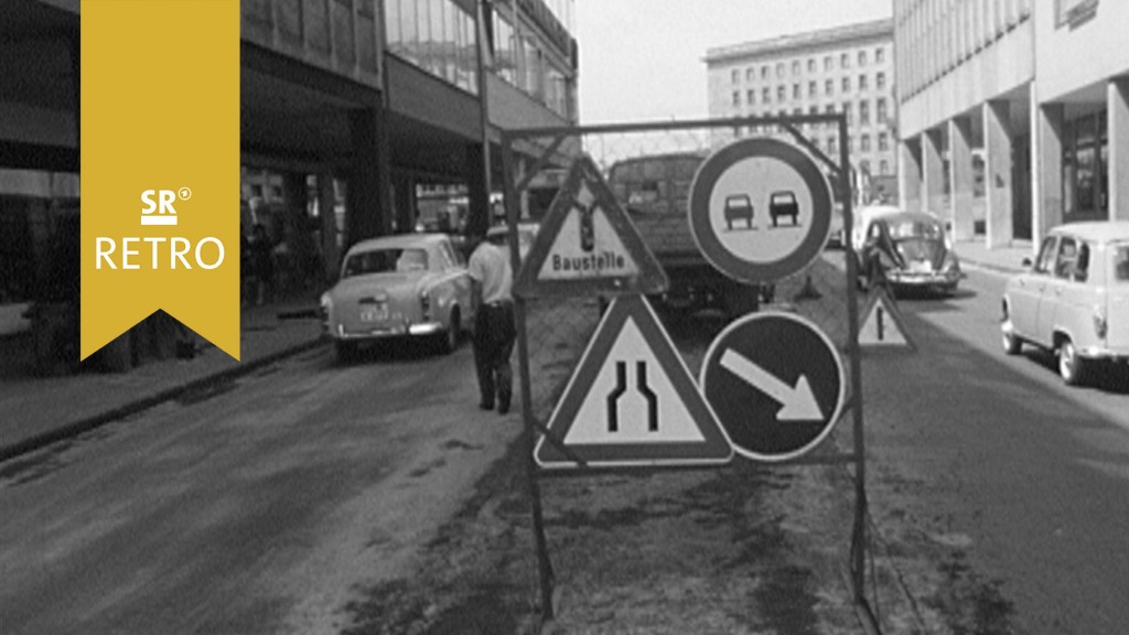 Foto: Straßenbauarbeiten in Saarbrücken behindern den Verkehr