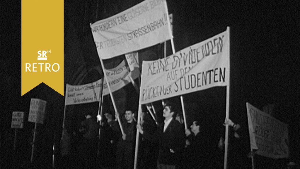 Foto: Studentenprotest gegen Fahrpreiserhöhungen in Saarbrücken
