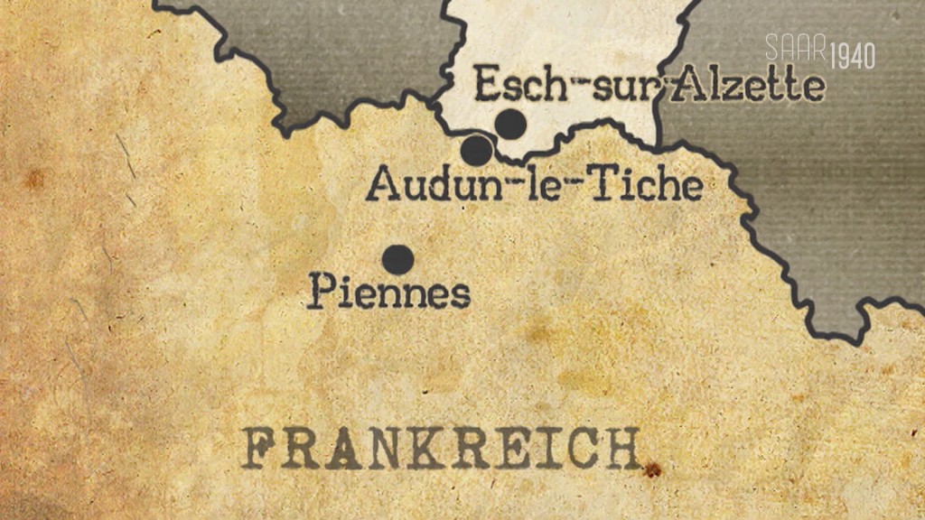 Foto: Eine Karte auf der Luxemburg und Frankreich zu sehen sind
