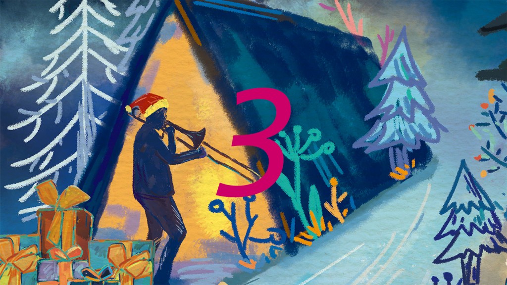 Musikalischer Adventskalender (Illustration: Wenwen Fei)