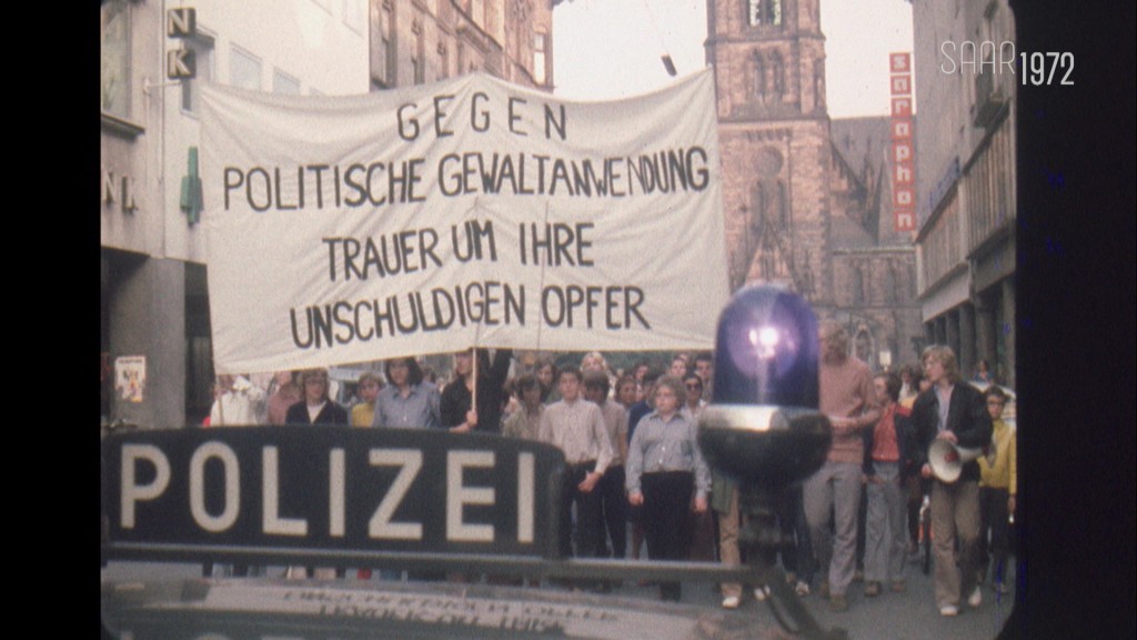 Foto: Eine Demonstration gegen Terror der RAF