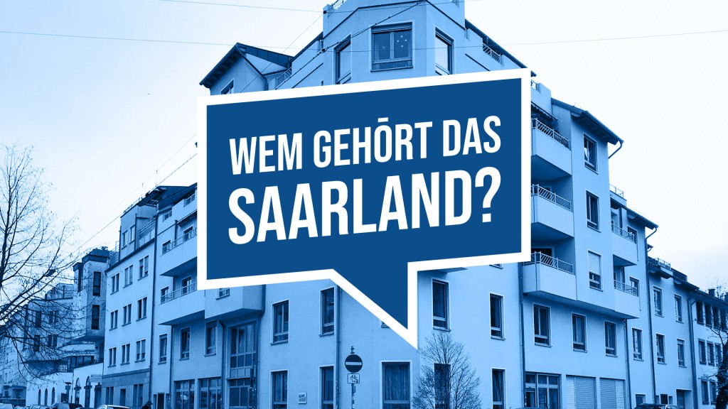 Ein Mehrfamilienhaus in Saarbrücken mit dem Logo 